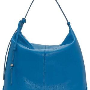 Vince Camuto Corin Leather Hobo in Blue Beat